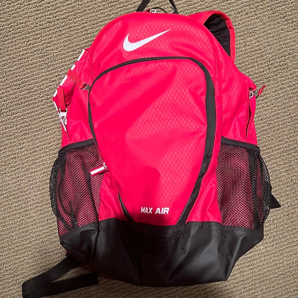 Red Nike backpack